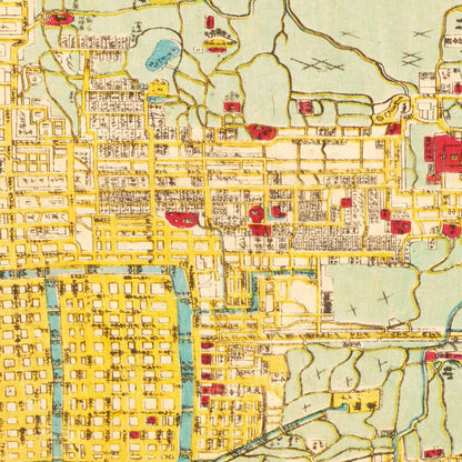 Historical city map  Test product horizontal 3 sizes