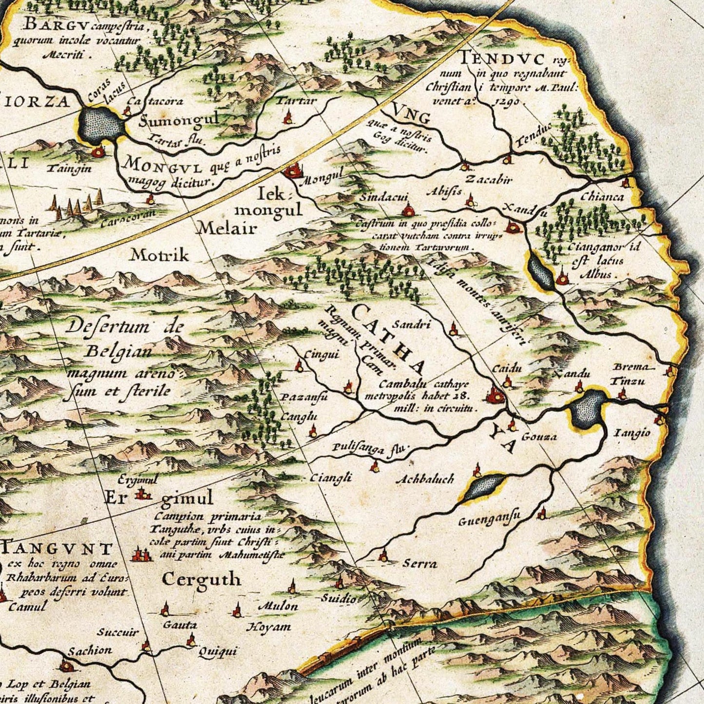 Historical city map  Test product horizontal 3 sizes