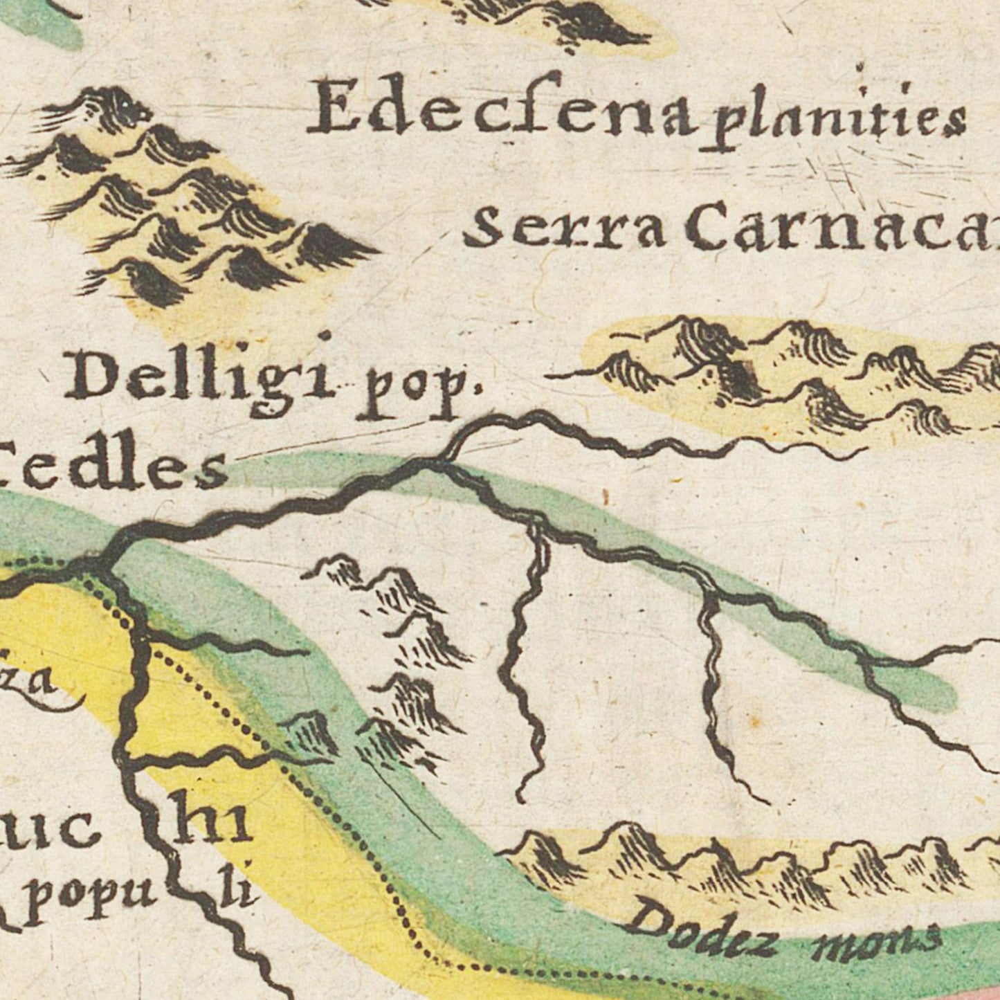 Historische Landkarte Marrakesch um 1609