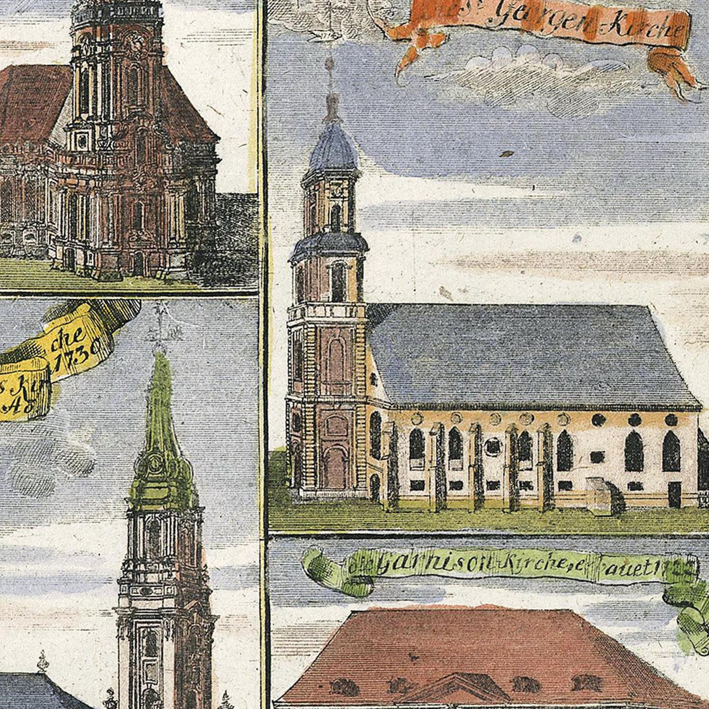 Historical city map  Test product horizontal 3 sizes