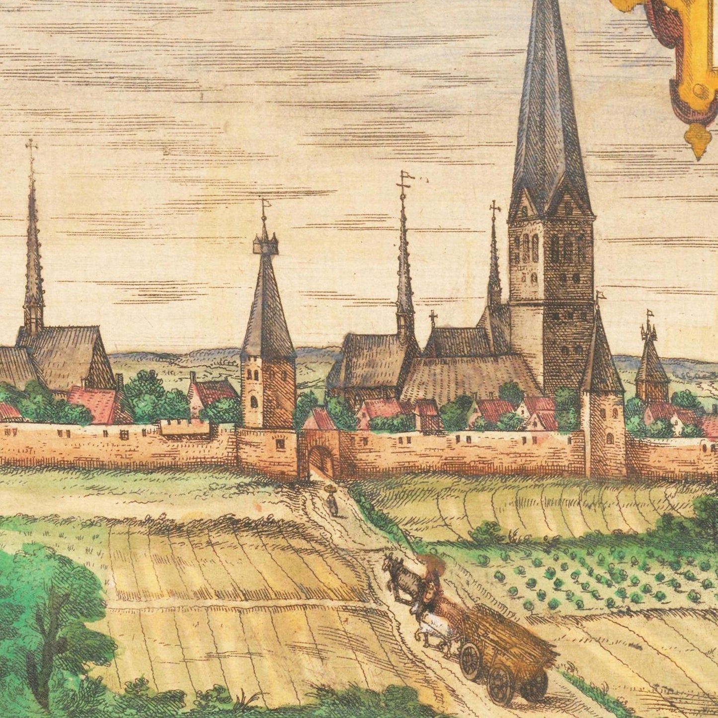 Historische Stadtansicht Dortmund um 1592