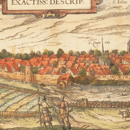 Historical city map  Test product horizontal 3 sizes