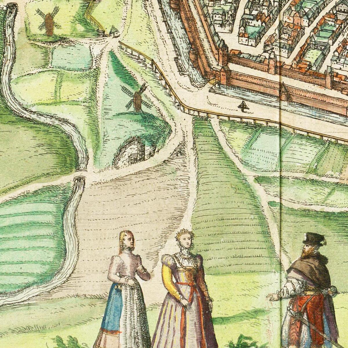 Historical city map  Test product horizontal 3 sizes