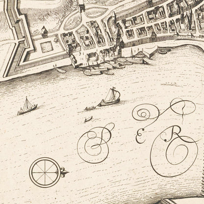 Historischer Stadtplan Mainz um 1670