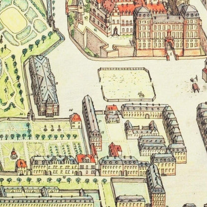 Historical city map  Test product horizontal 3 sizes