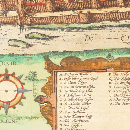 Historical city map  Test product horizontal 3 sizes