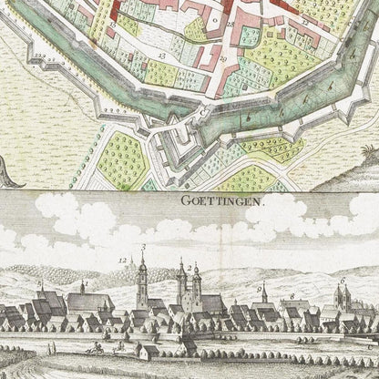 Historical city map  Test product horizontal 3 sizes