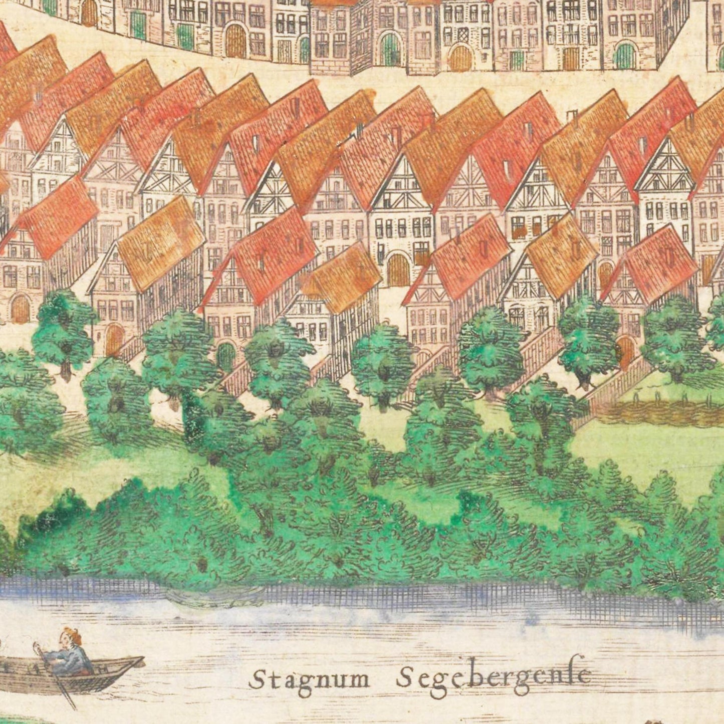Historische Stadtansicht Segeberg um 1592