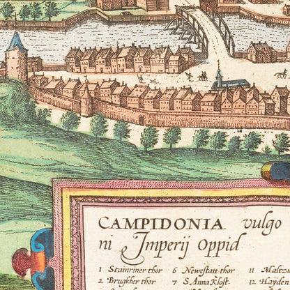 Historical city map  Test product horizontal 3 sizes