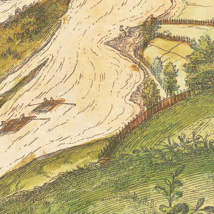 Historical city map  Test product horizontal 3 sizes