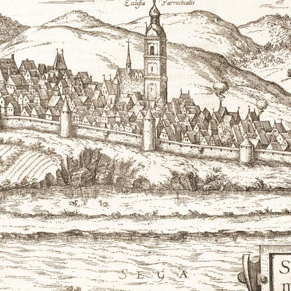 Historical city map  Test product horizontal 3 sizes