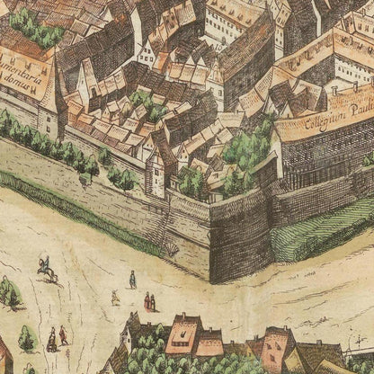 Historical city map  Test product horizontal 3 sizes