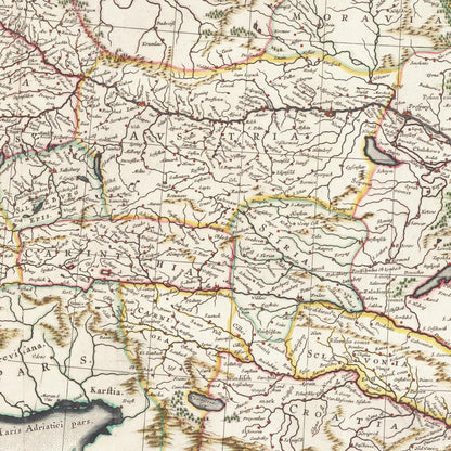 Historical city map  Test product horizontal 3 sizes