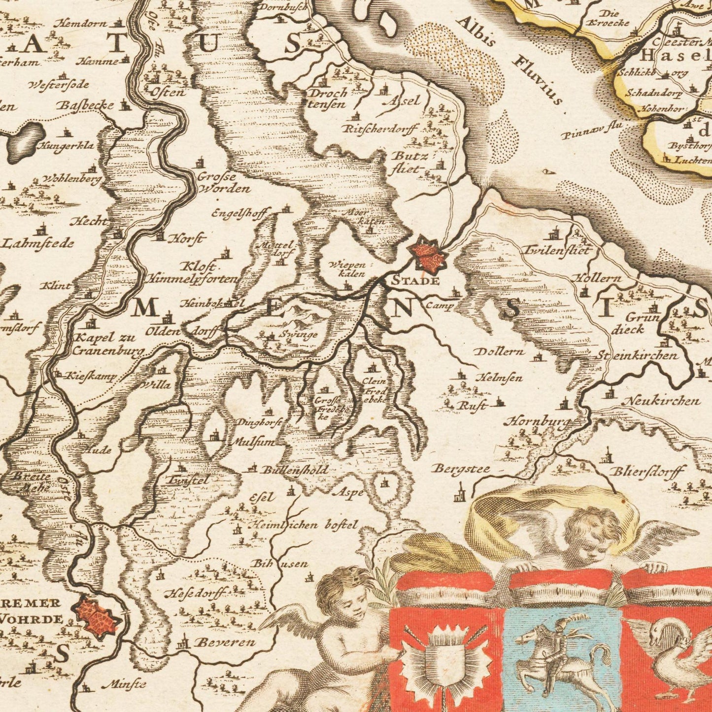 Historical city map  Test product horizontal 3 sizes