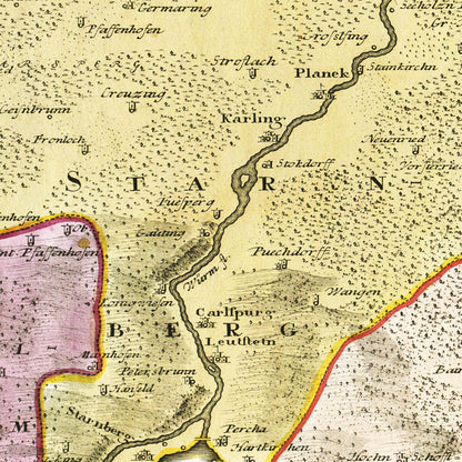 Historical city map  Test product horizontal 3 sizes