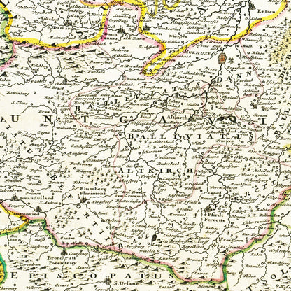 Historical city map  Test product horizontal 3 sizes