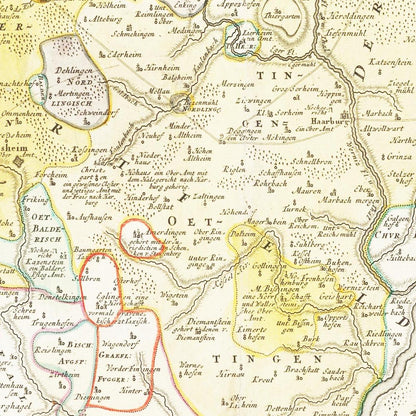 Oettingen um 1744