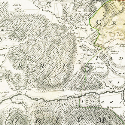 Historical city map  Test product horizontal 3 sizes