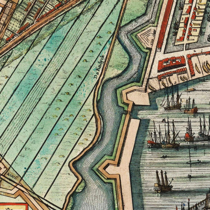 Historischer Stadtplan Amsterdam um 1649