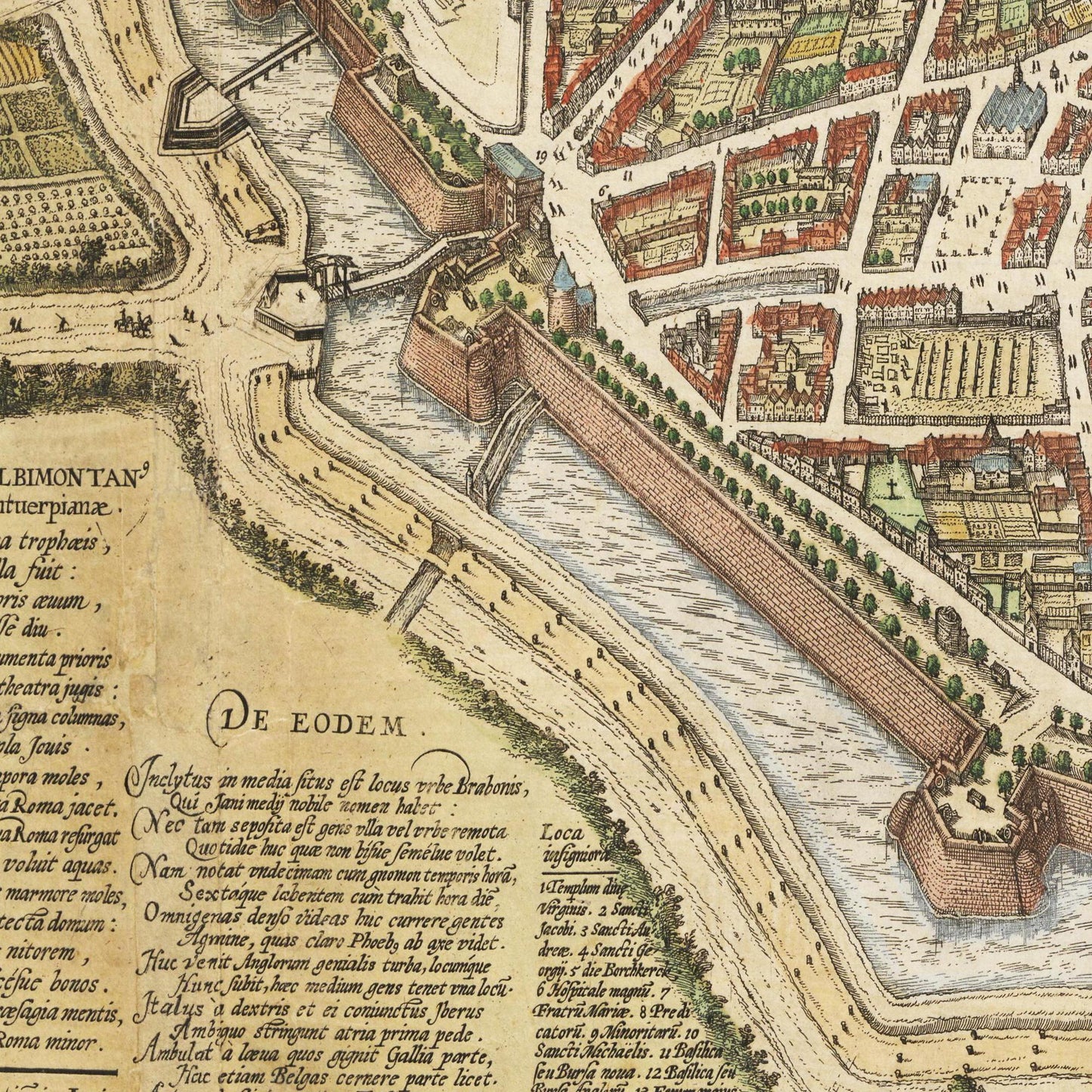 Historische Stadtansicht Antwerpen um 1620