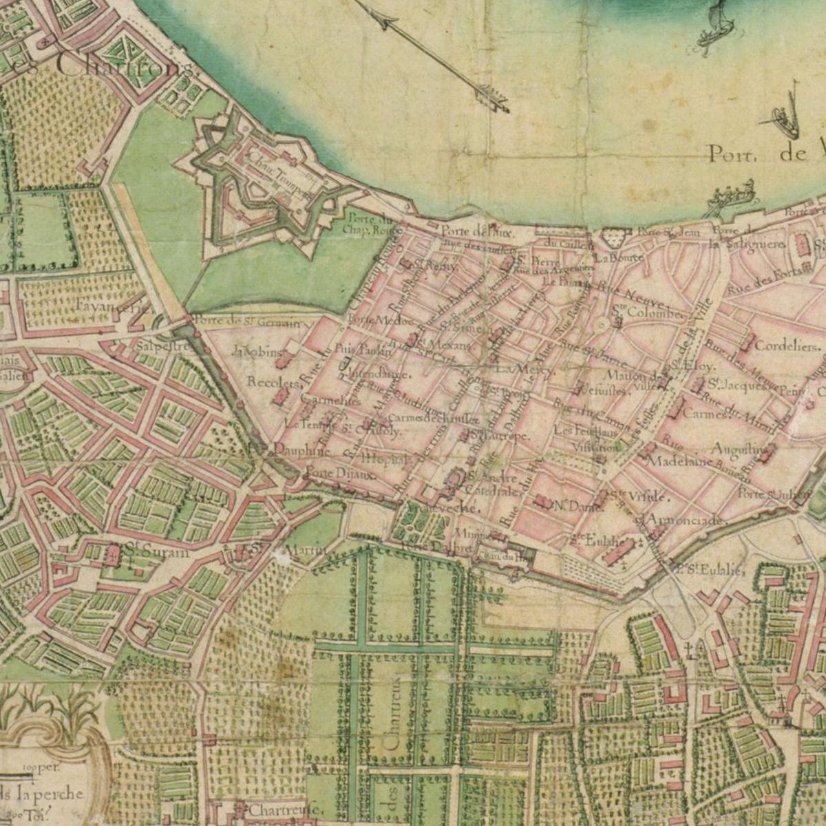 Historical city map  Test product horizontal 3 sizes