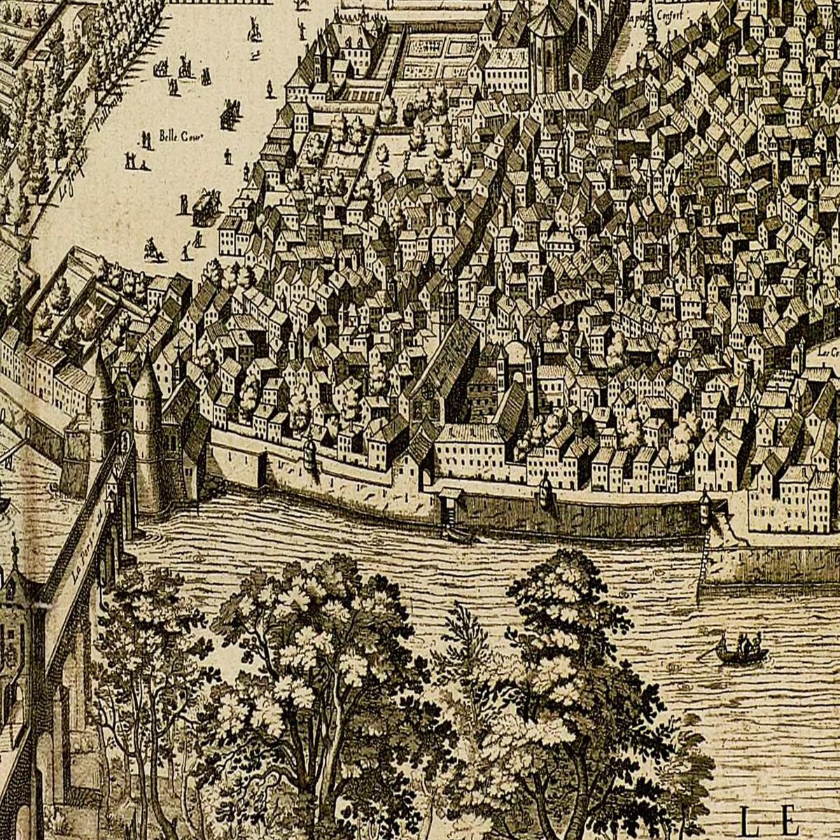 Historical city map  Test product horizontal 3 sizes