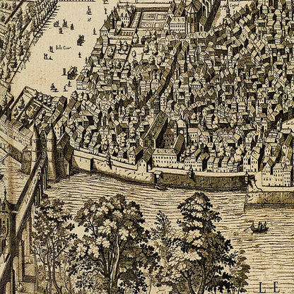 Historical city map  Test product horizontal 3 sizes