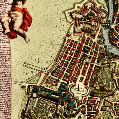 Historical city map  Test product horizontal 3 sizes