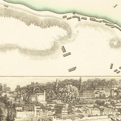 Historical city map  Test product horizontal 3 sizes