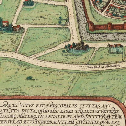 Historical city map  Test product horizontal 3 sizes