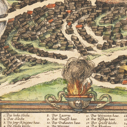 Historical city map  Test product horizontal 3 sizes