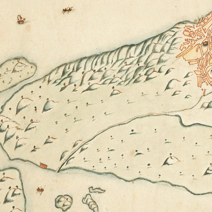 Historical city map  Test product horizontal 3 sizes