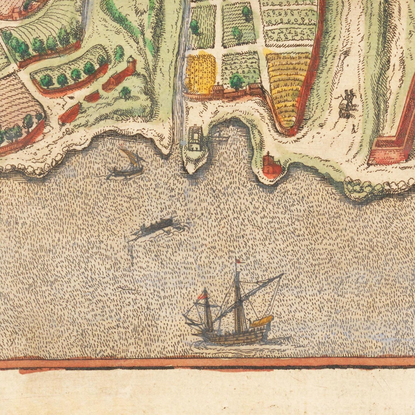 Historischer Stadtplan Palermo um 1592