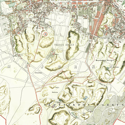 Historical city map  Test product horizontal 3 sizes