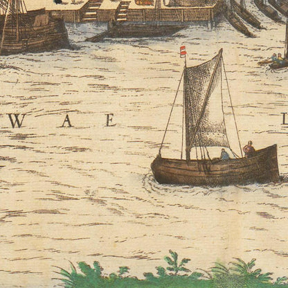 Historical city map  Test product horizontal 3 sizes