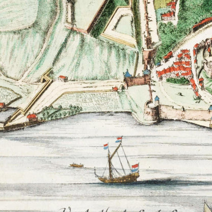 Historischer Stadtplan Nijmegen um 1649