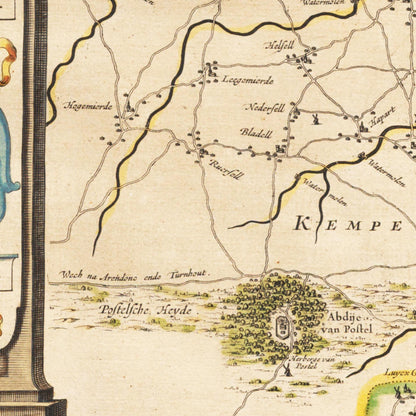 Historical city map  Test product horizontal 3 sizes