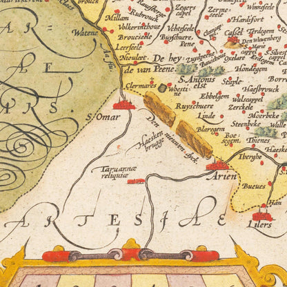 Historical city map  Test product horizontal 3 sizes