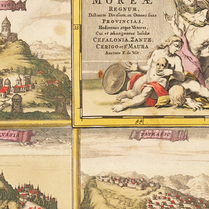 Historical city map  Test product horizontal 3 sizes