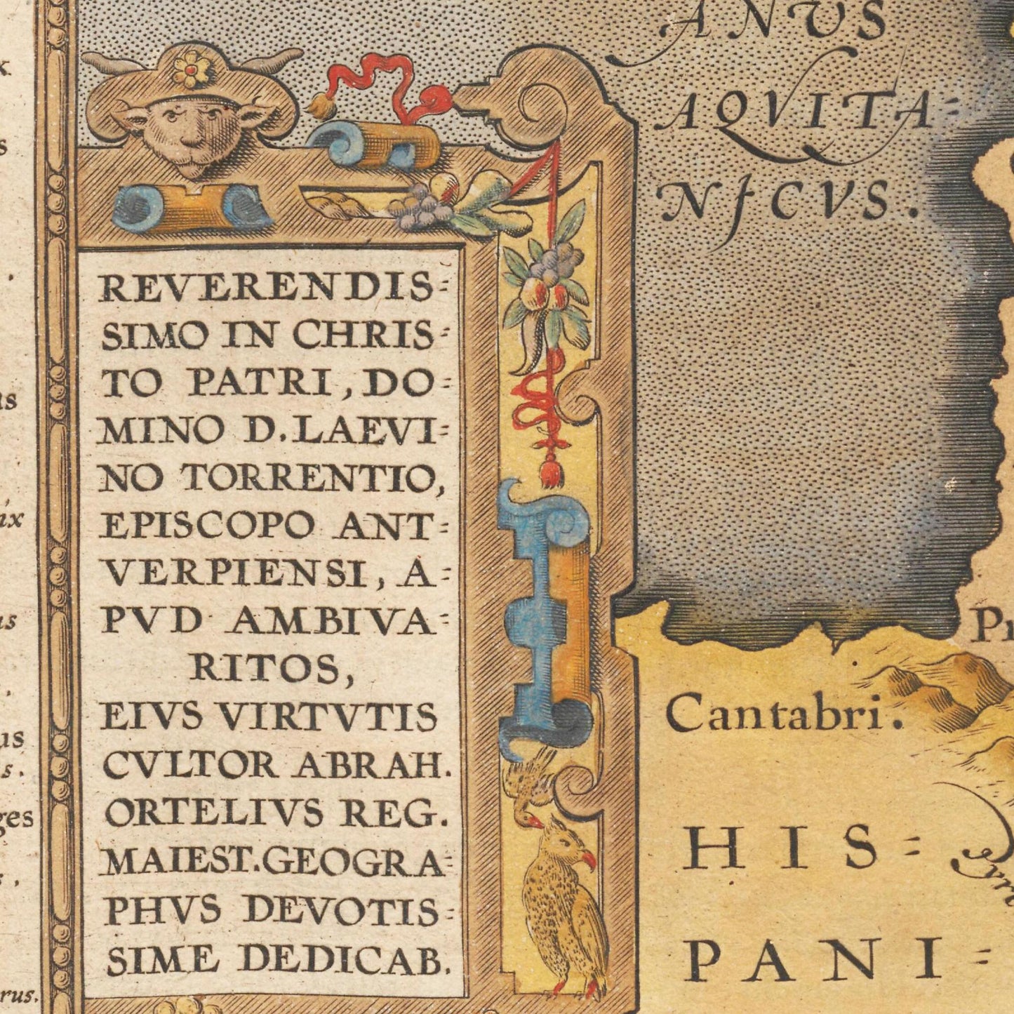 Historische Landkarte Historisches Gallien um 1609