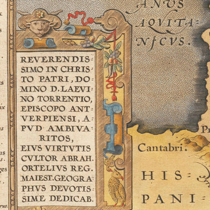 Historische Landkarte Historisches Gallien um 1609