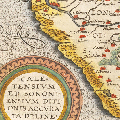 Historical city map  Test product horizontal 3 sizes