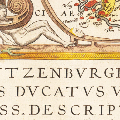 Historische Landkarte Luxemburg um 1609 - Kartenhandlung Rothert