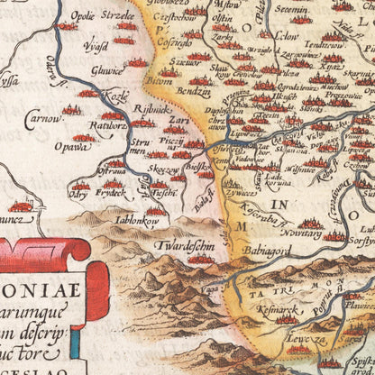 Historical city map  Test product horizontal 3 sizes