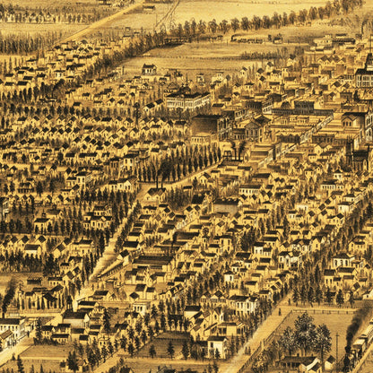 Historical city map  Test product horizontal 3 sizes