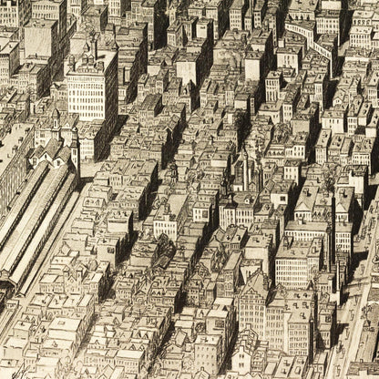 Historical city map  Test product horizontal 3 sizes