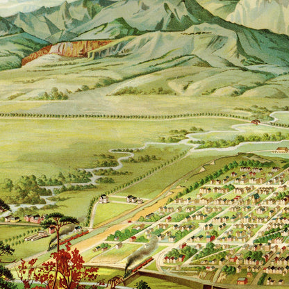 Historical city map  Test product horizontal 3 sizes