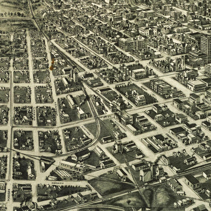 Historical city map  Test product horizontal 3 sizes