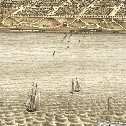 Historical city map  Test product horizontal 3 sizes