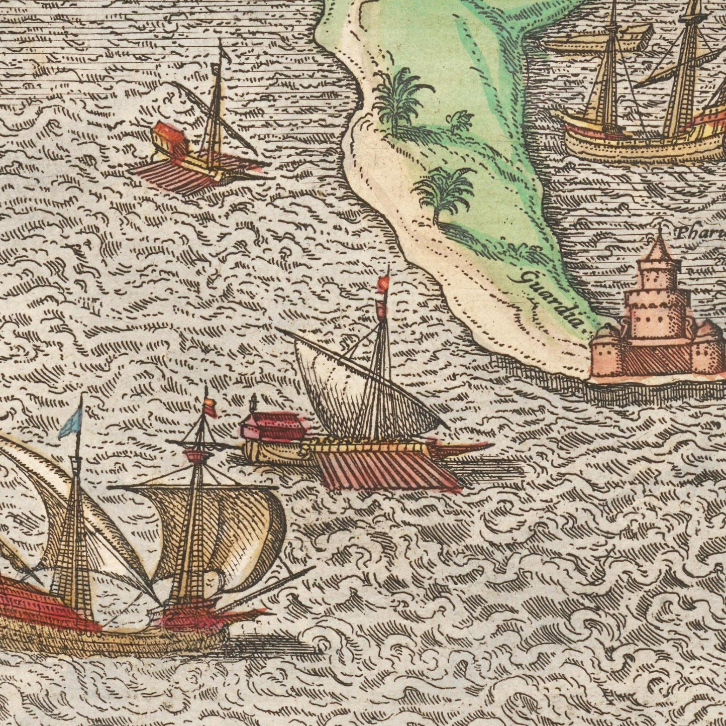 Historical city map  Test product horizontal 3 sizes